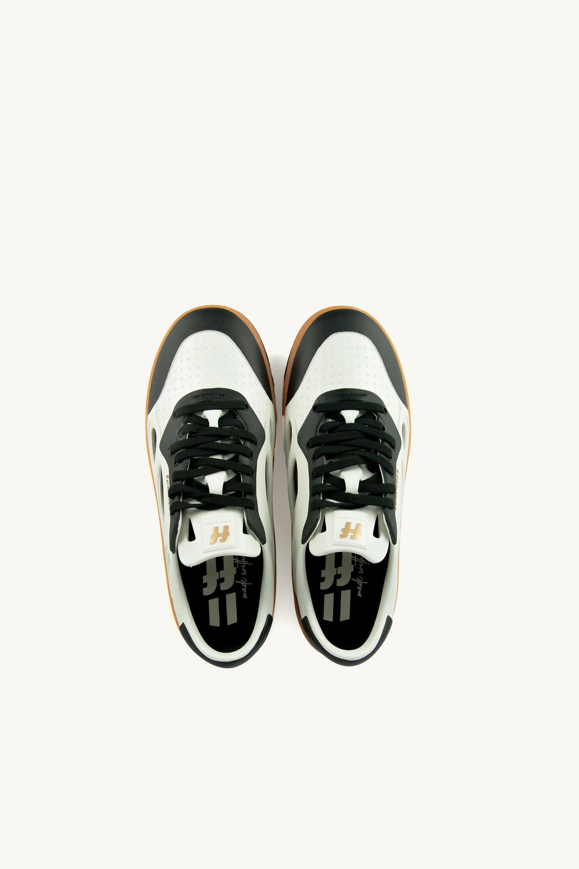 ⚤ Sneakers Foamers ICON WHITE/BLACK - F5010