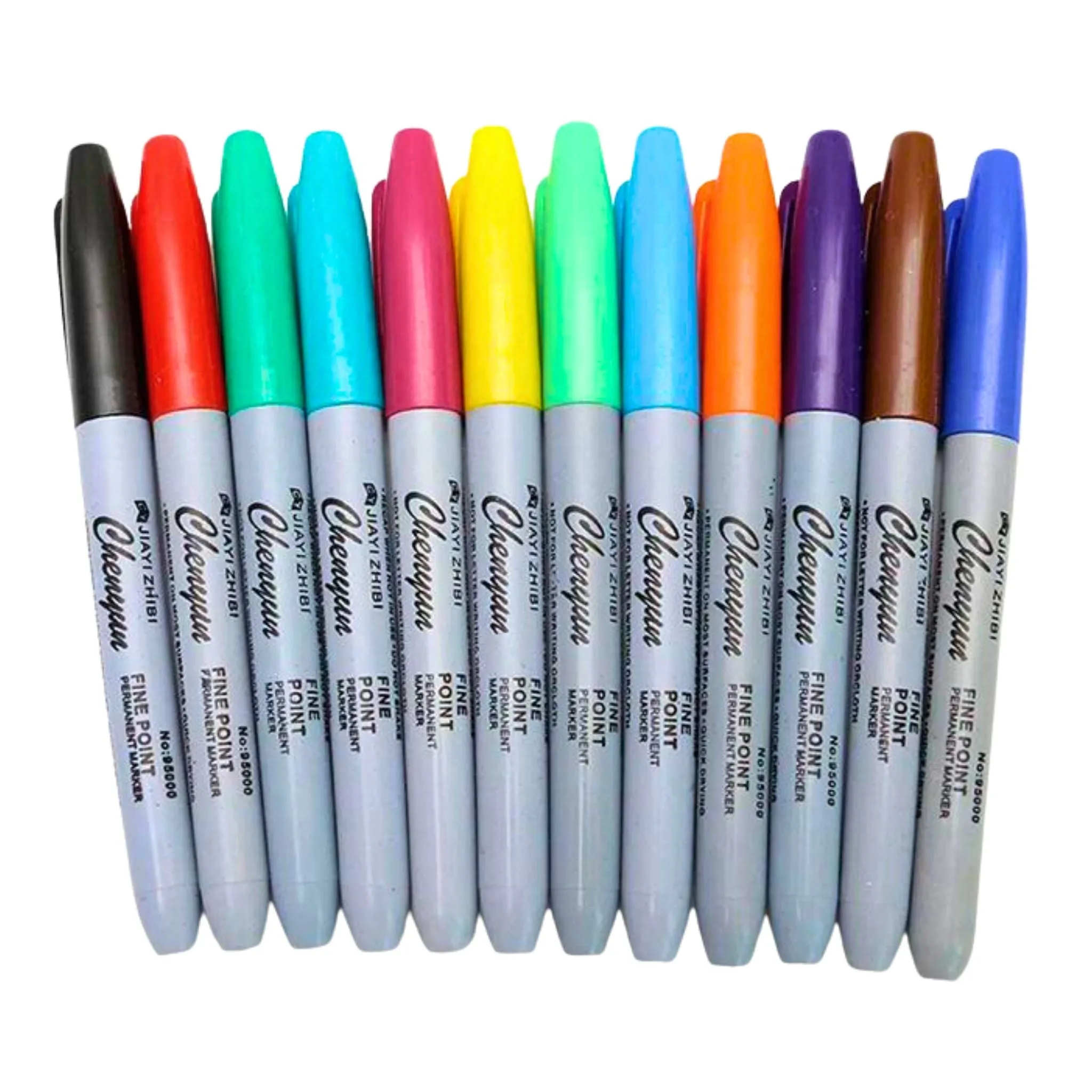 12 Pack - Permanent Markers (Coloured)