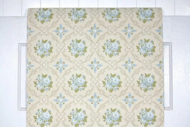 1960s Floral Vintage Wallpaper