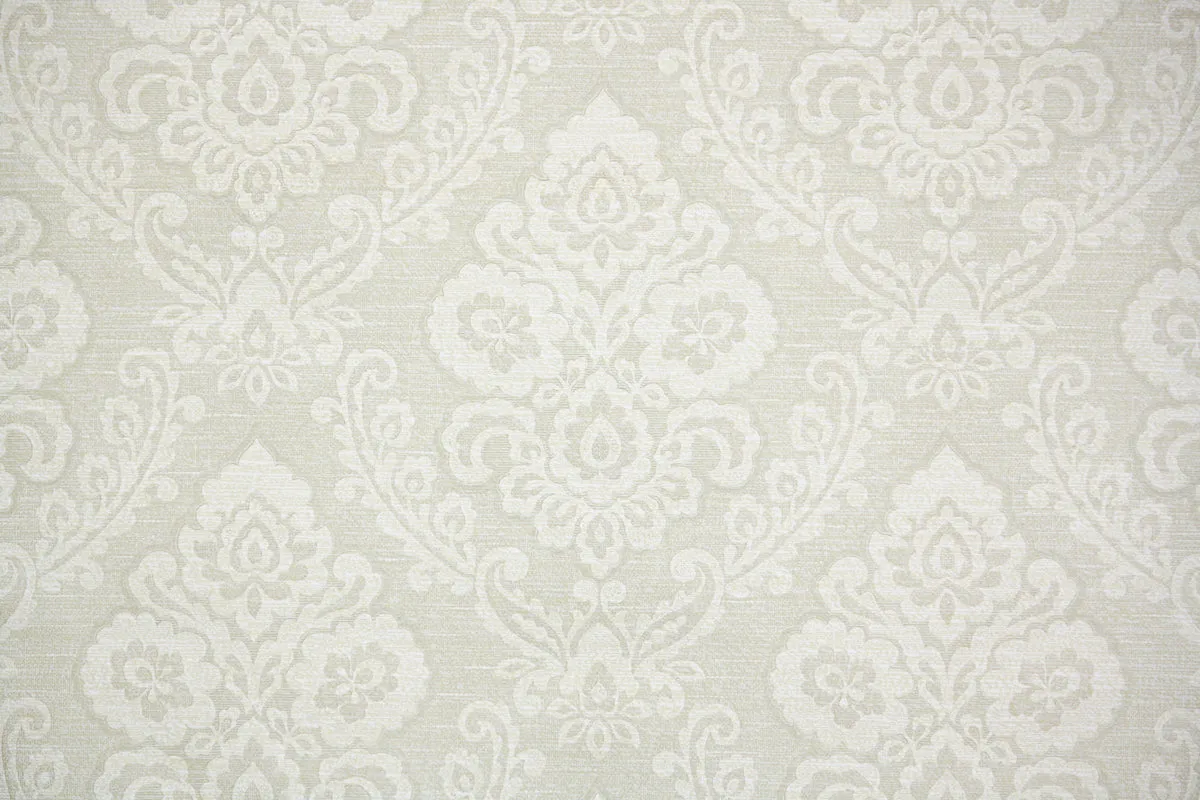 1970s Damask Vintage Wallpaper