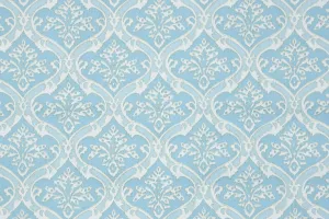 1970s Damask Vinyl Vintage Wallpaper