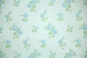 1970s Floral Vintage Wallpaper
