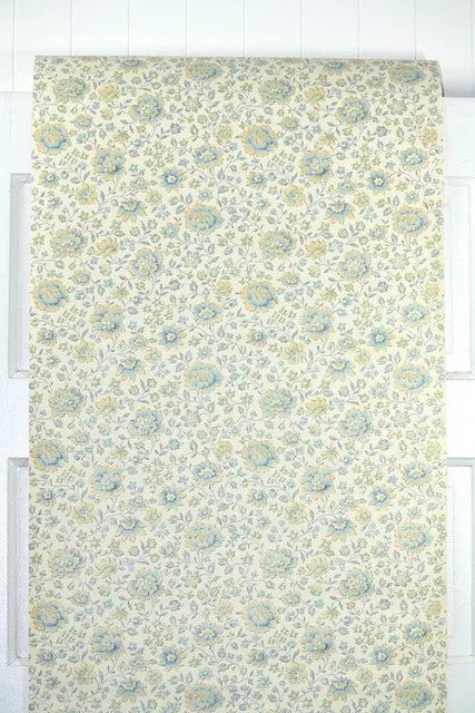 1970s Floral Vintage Wallpaper