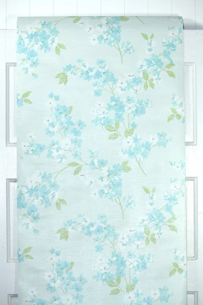 1970s Floral Vintage Wallpaper