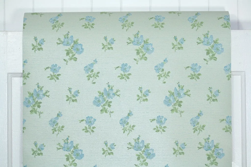 1970s Floral Vintage Wallpaper