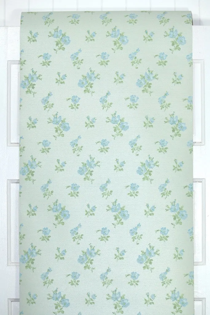 1970s Floral Vintage Wallpaper