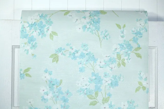 1970s Floral Vintage Wallpaper
