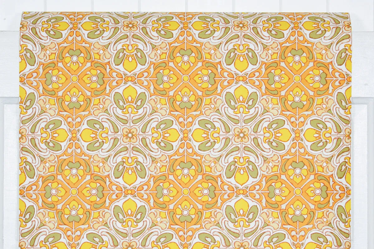 1970s Geometric Vintage Wallpaper