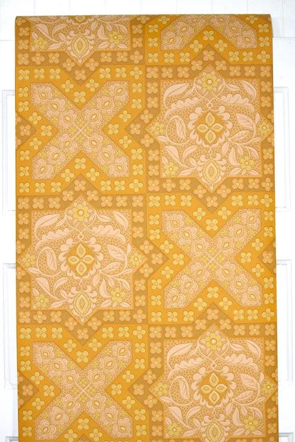 1970s Geometric Vintage Wallpaper