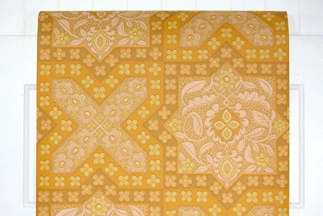 1970s Geometric Vintage Wallpaper