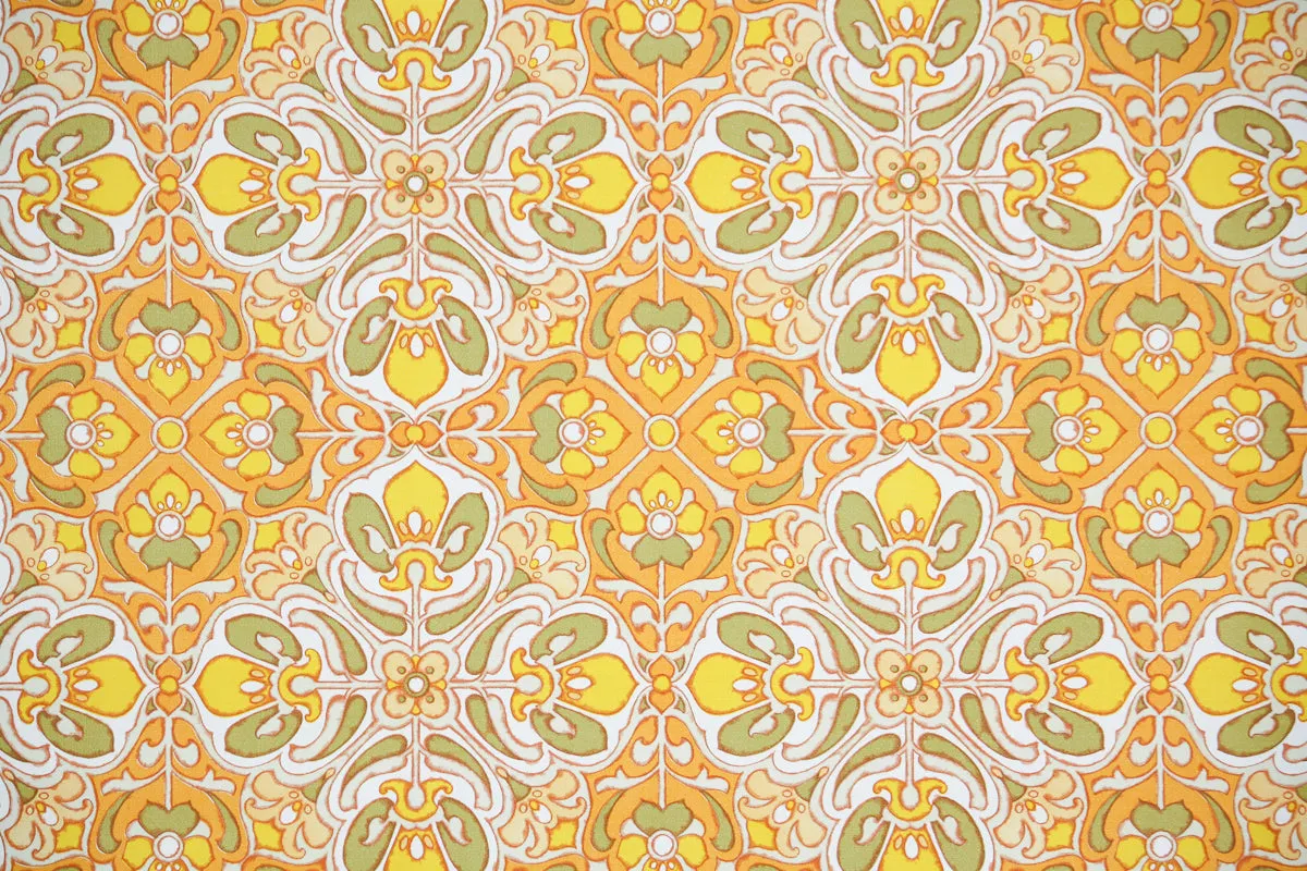 1970s Geometric Vintage Wallpaper