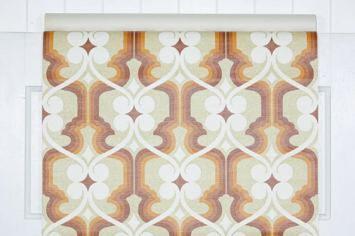 1970s Geometric Vintage Wallpaper