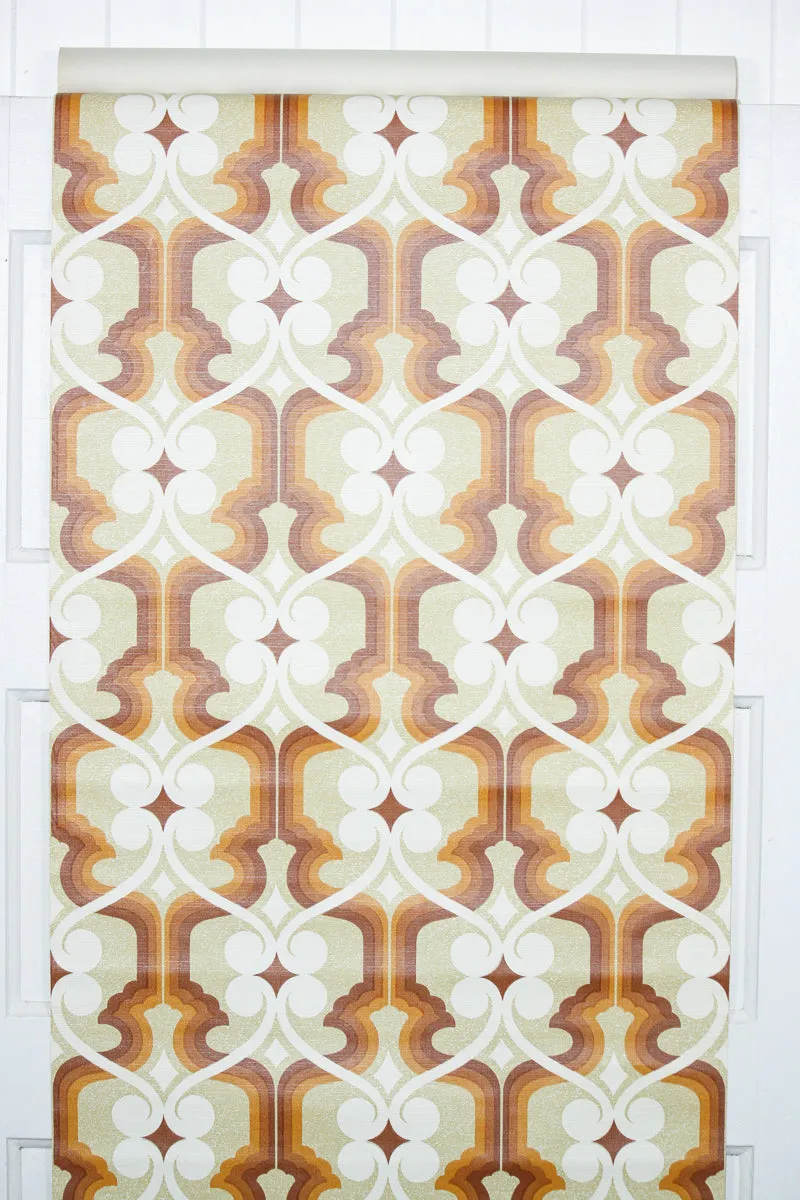 1970s Geometric Vintage Wallpaper