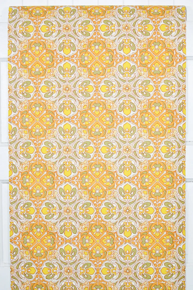 1970s Geometric Vintage Wallpaper