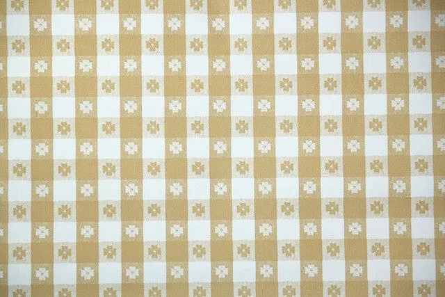 1970s Plaid Vinyl Vintage Wallpaper
