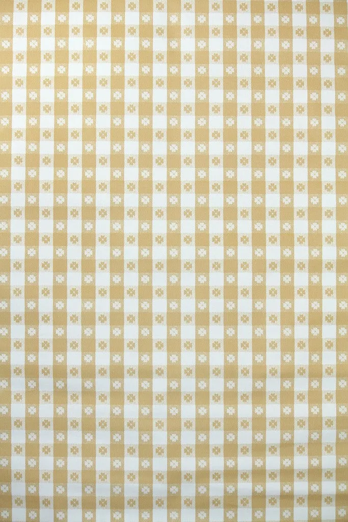 1970s Plaid Vinyl Vintage Wallpaper