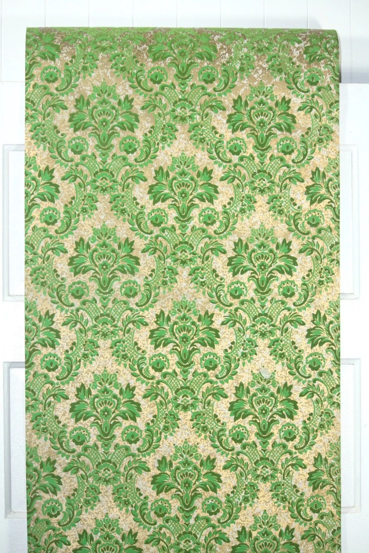 1970s Vintage Flock Wallpaper