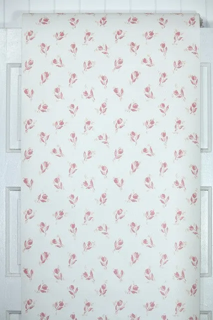 1980s Floral Vintage Wallpaper