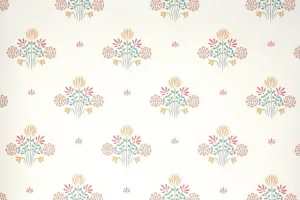 1980s Floral Vintage Wallpaper