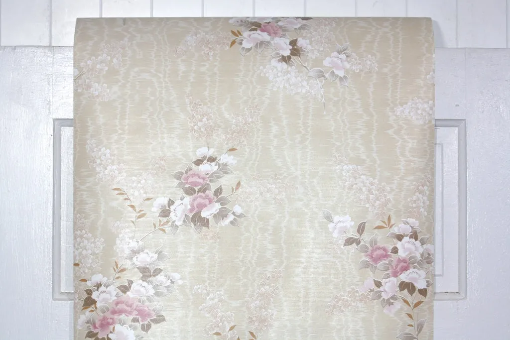 1980s Floral Vintage Wallpaper