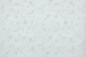 1990s Floral Vintage Wallpaper