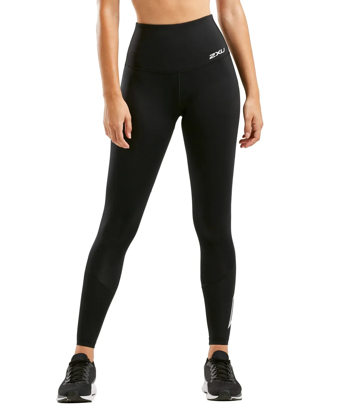 2XU Hi-Rise Women's Compression Tights (Black/Silver)