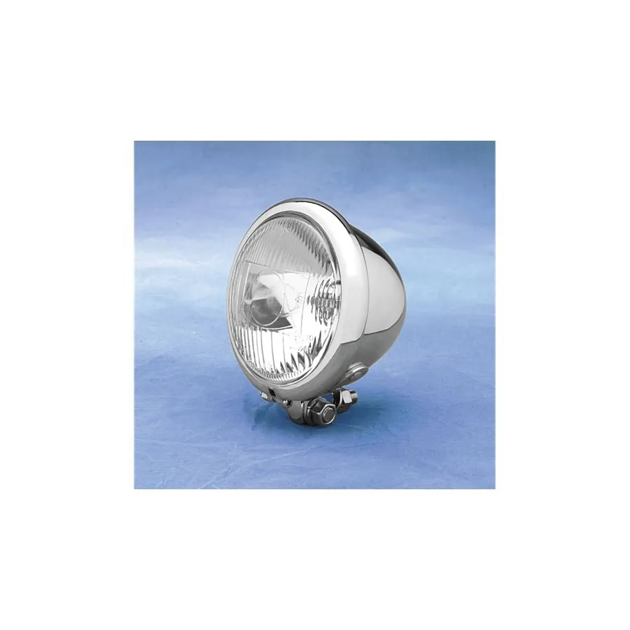 4.5" Vintage Chopper Style Headlight - Chrome