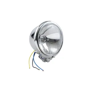 4.5" Vintage Chopper Style Headlight - Chrome