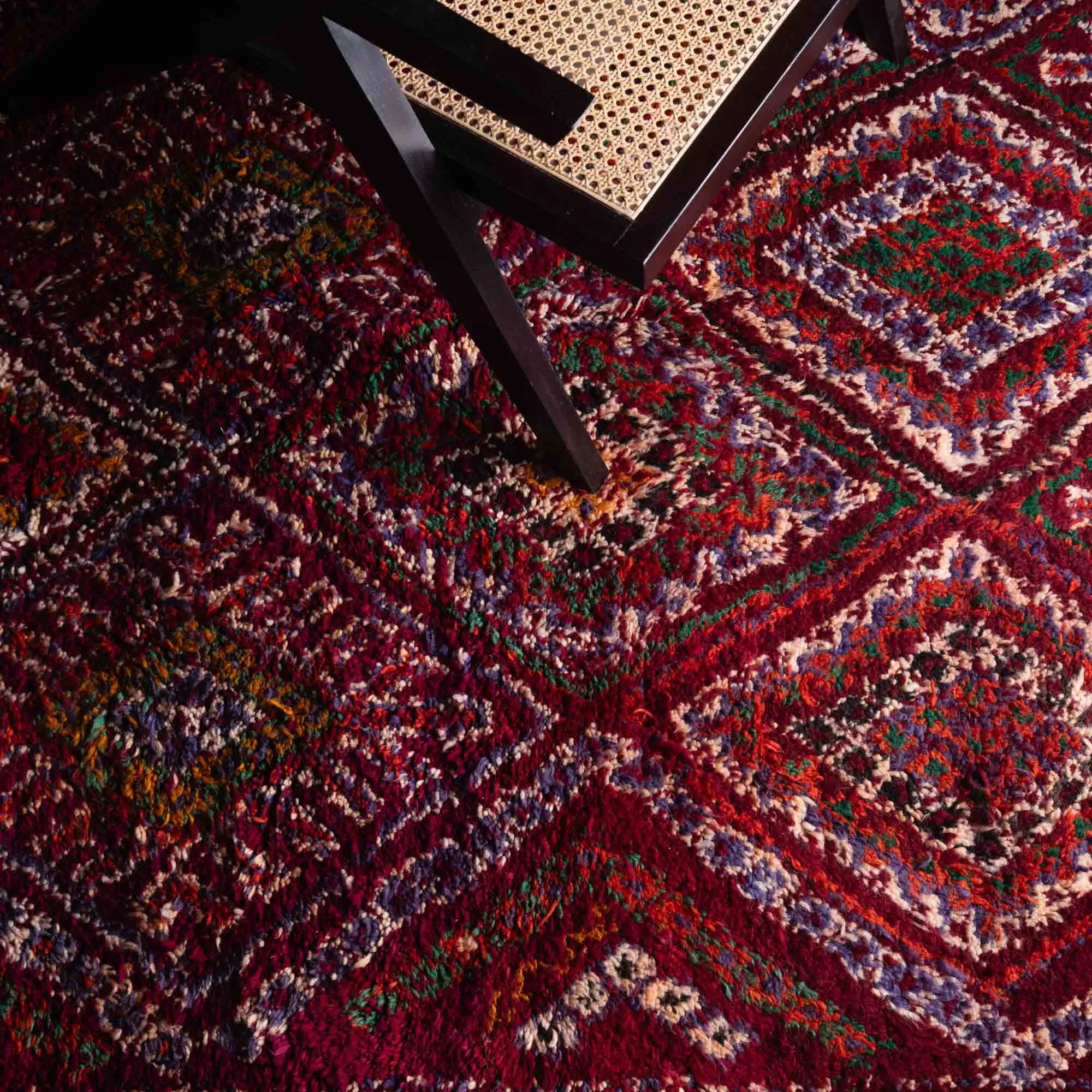 Achwak - vintage beni mguild rug