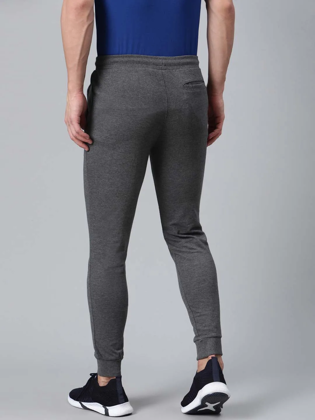 Alcis Men Charcoal Grey Solid Joggers