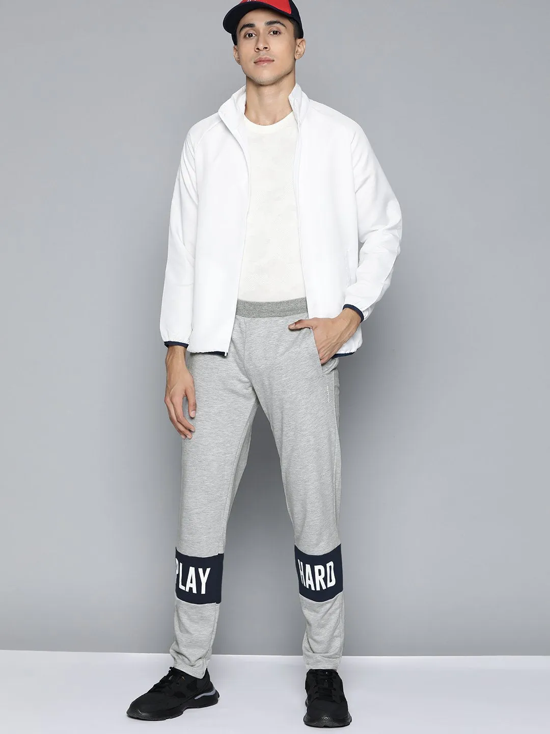 Alcis Men Grey Solid Jogger