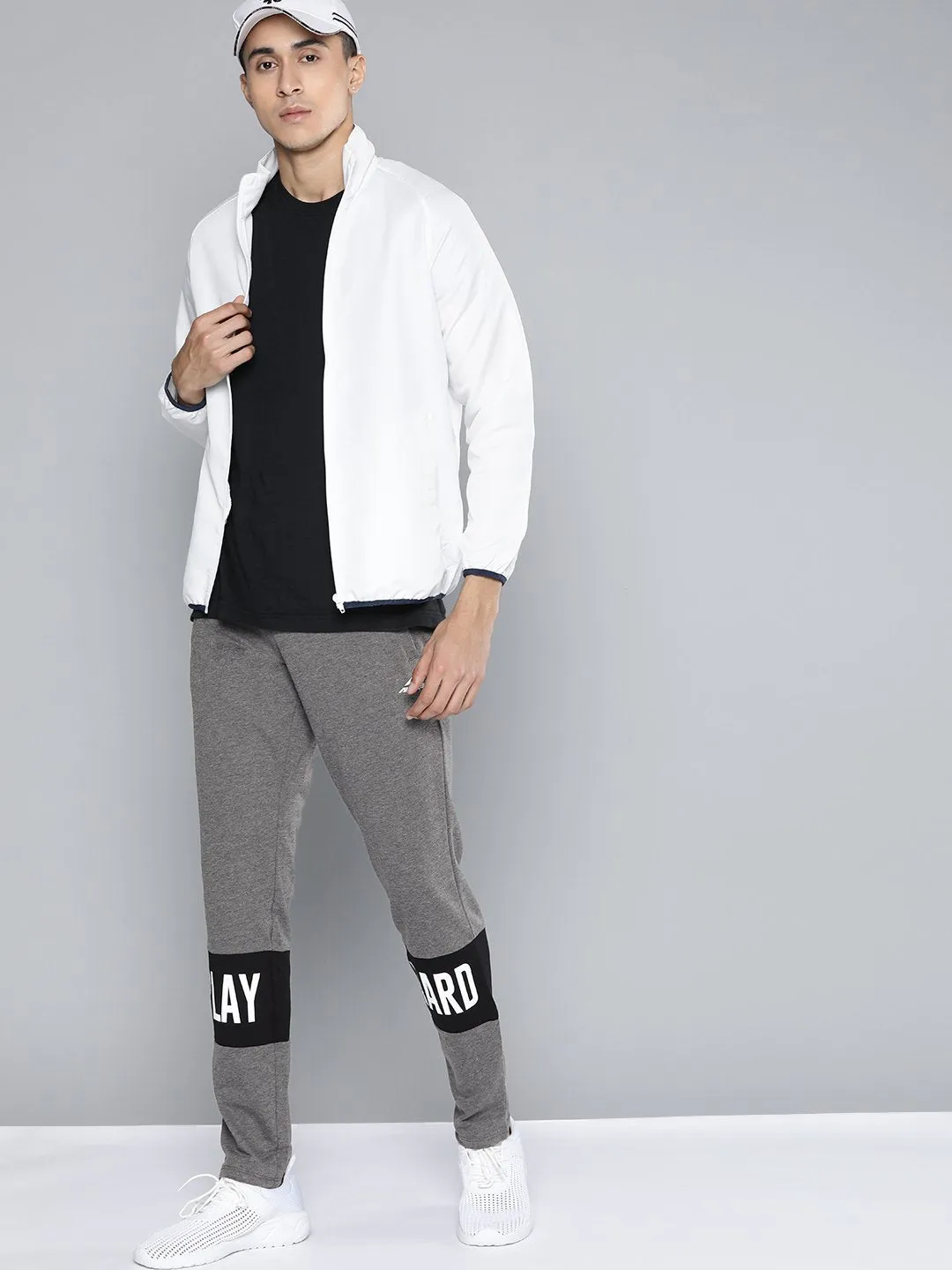 Alcis Men Grey Solid Jogger