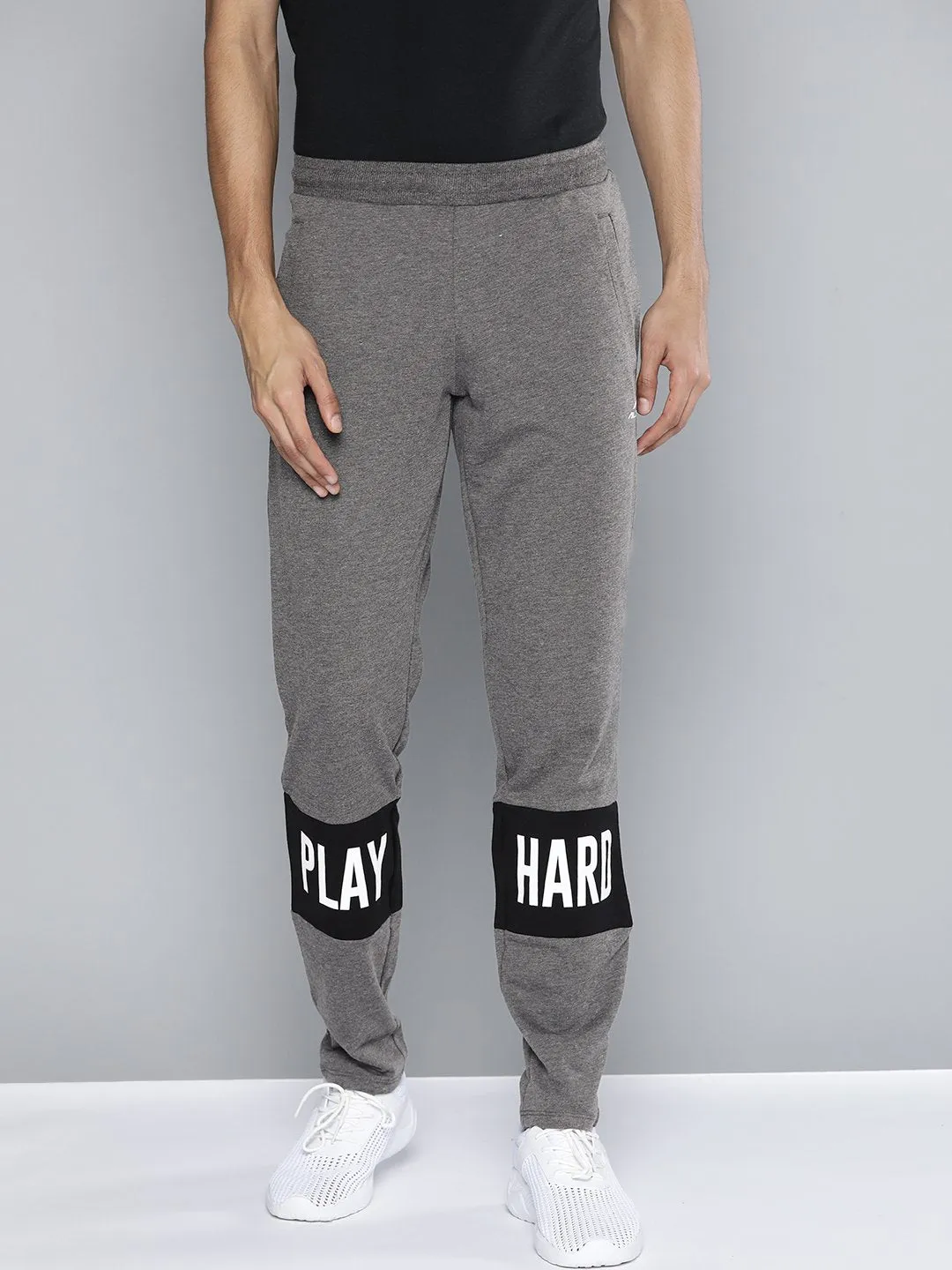 Alcis Men Grey Solid Jogger