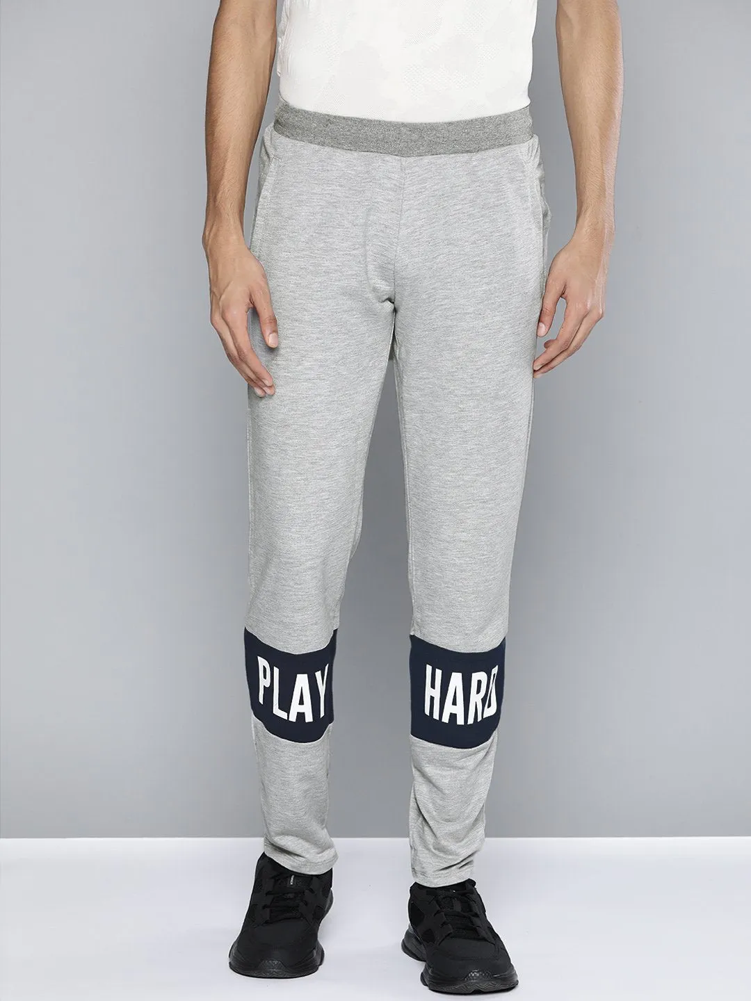 Alcis Men Grey Solid Jogger