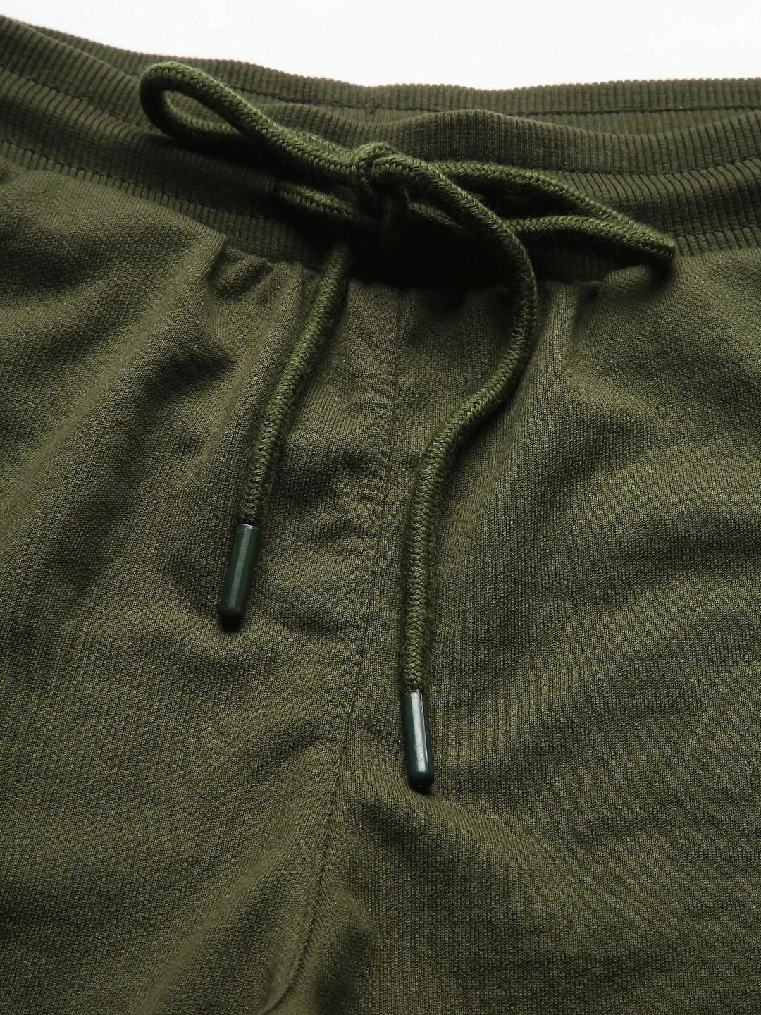 Alcis Men Olive Green Solid Regular Fit Sports Shorts-S