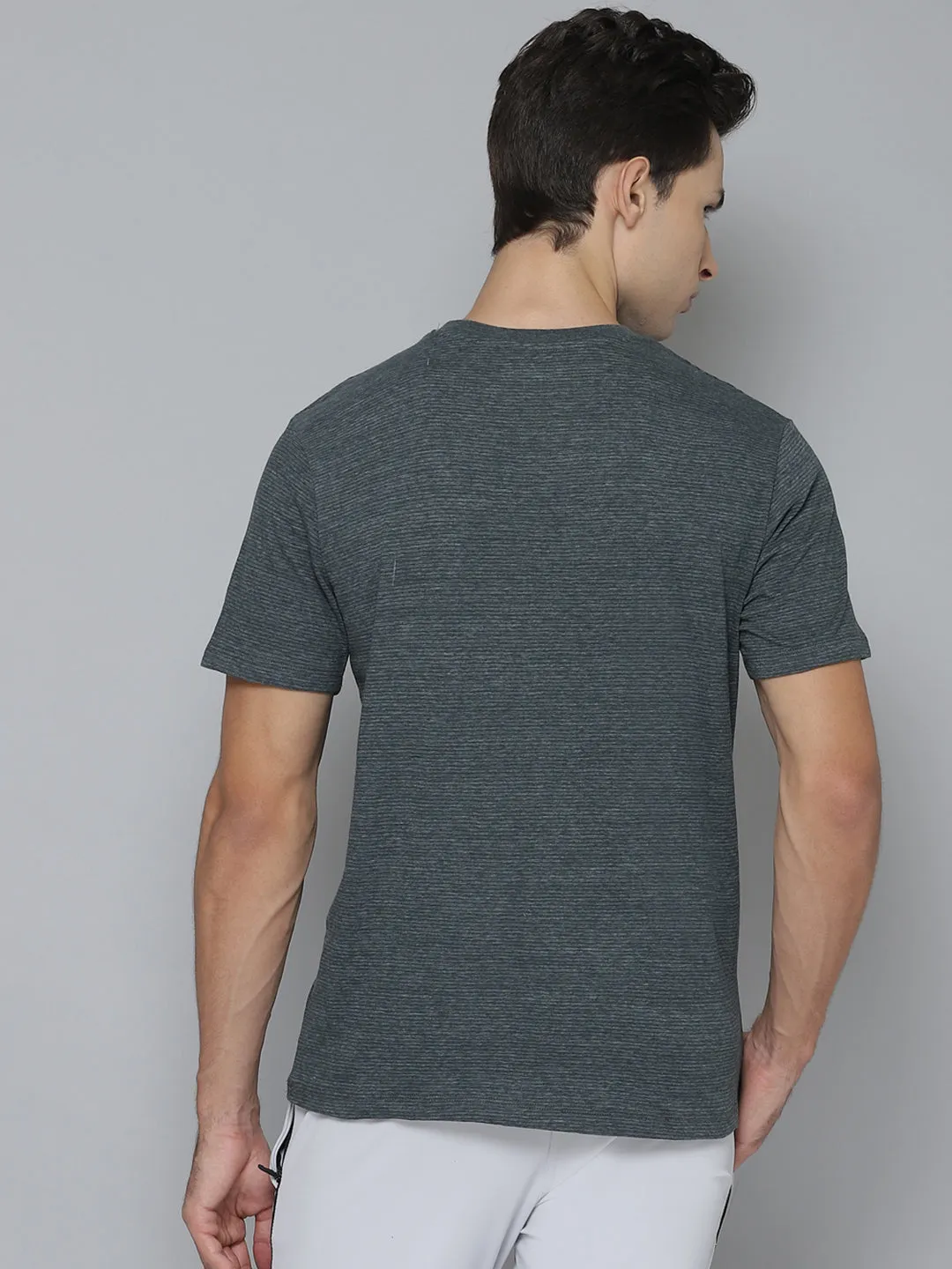Alcis Men Printed Green Tshirts