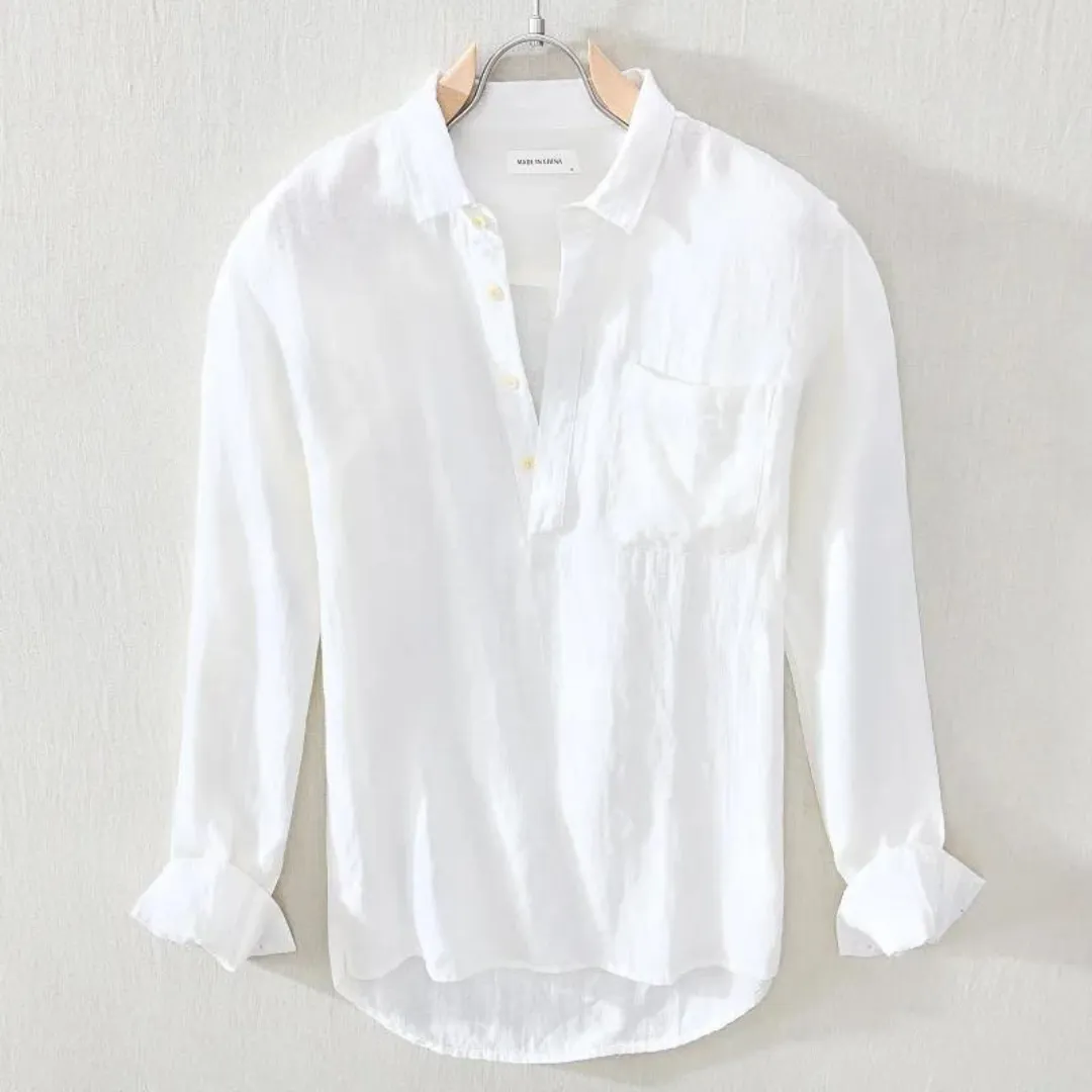 Amalfi Linen Popover Shirt