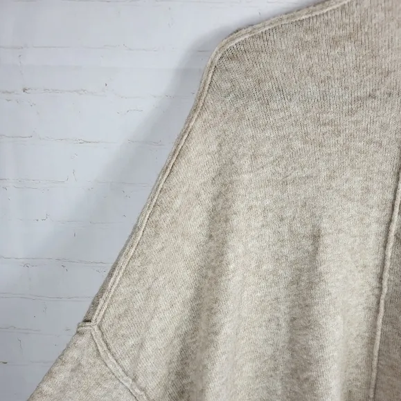 ATM Anthony Thomas Melillo Wool Blend Oversized Slouchy Cardigan Oatmeal Large