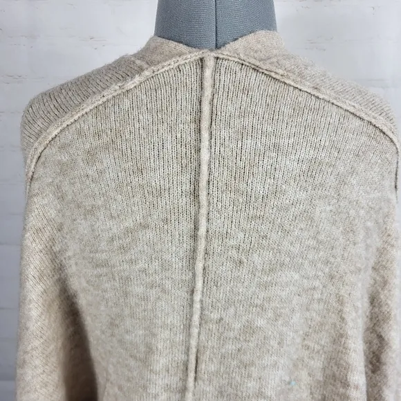 ATM Anthony Thomas Melillo Wool Blend Oversized Slouchy Cardigan Oatmeal Large
