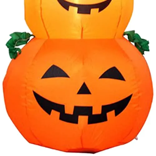 ATORSE Halloween Air Inflatable Pumpkin Ghost LED Light Outdoor Yard Party Decor Three Pumpkins