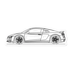 Audi R8 Outline Sticker