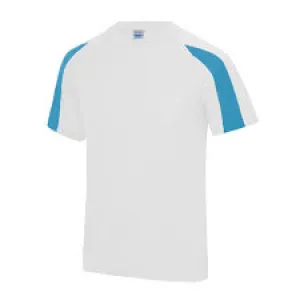 AWD Contrast Tee  - Adults - White/Sapphire