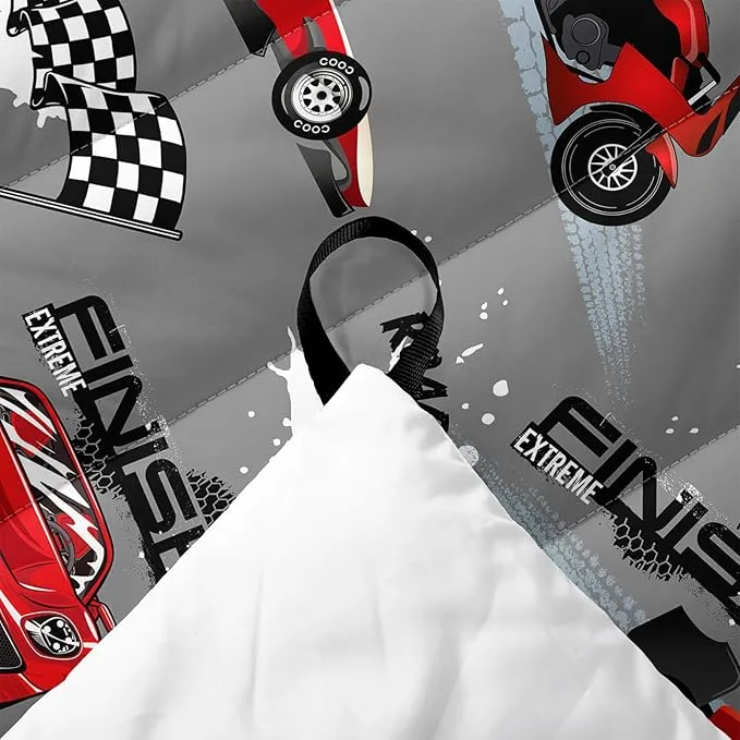 Axolotl Racing Car Lightweight Travel Blanket,Cooling Red Car Printed Camping Blanket,Boys Extremly Gaming Packable Portable Outdoor Blanket,Waterproof Travel Blanket for Hiking,Traveling,Camping,Grey