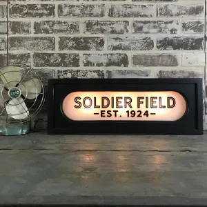 Back Lit Vintage Sign: Soldier Field