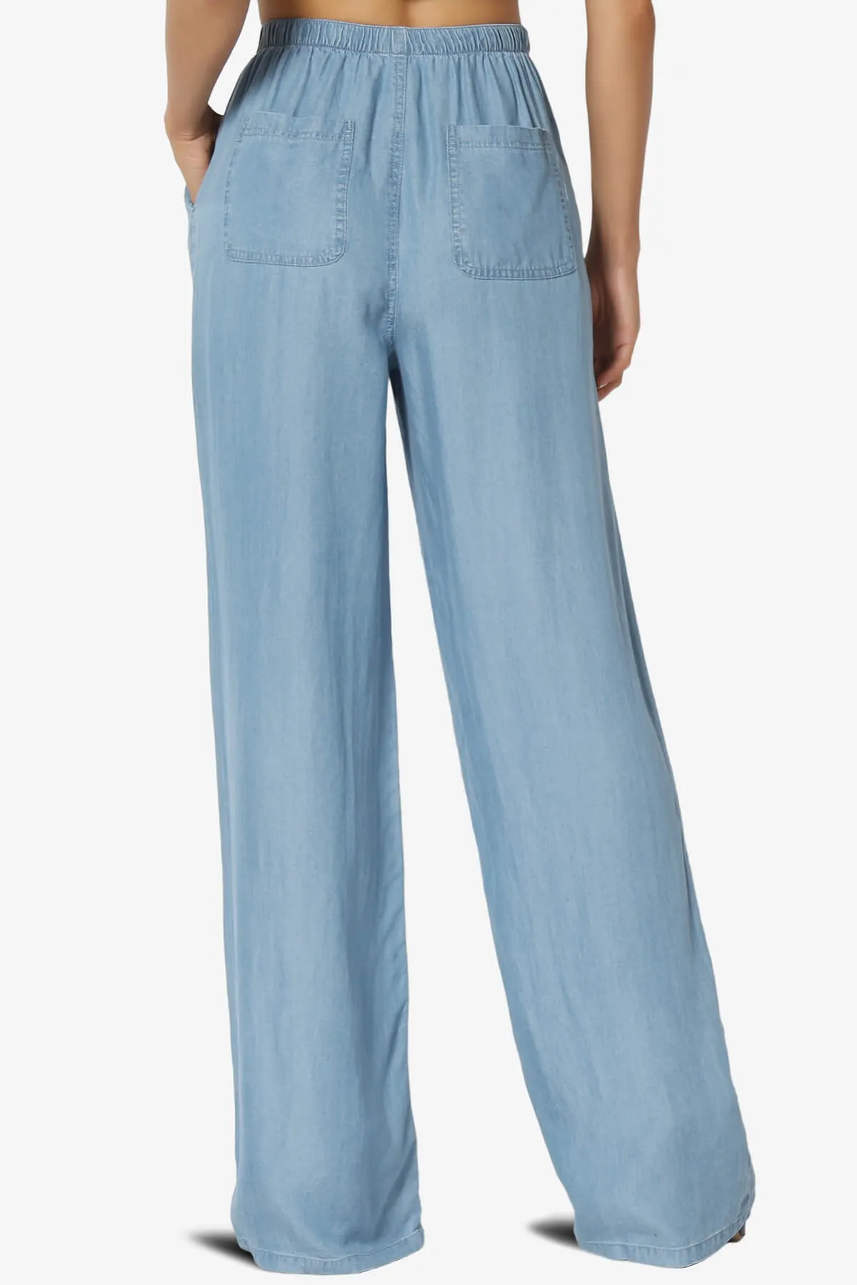 Bahama Chambray All Day High Rise Easy Pants