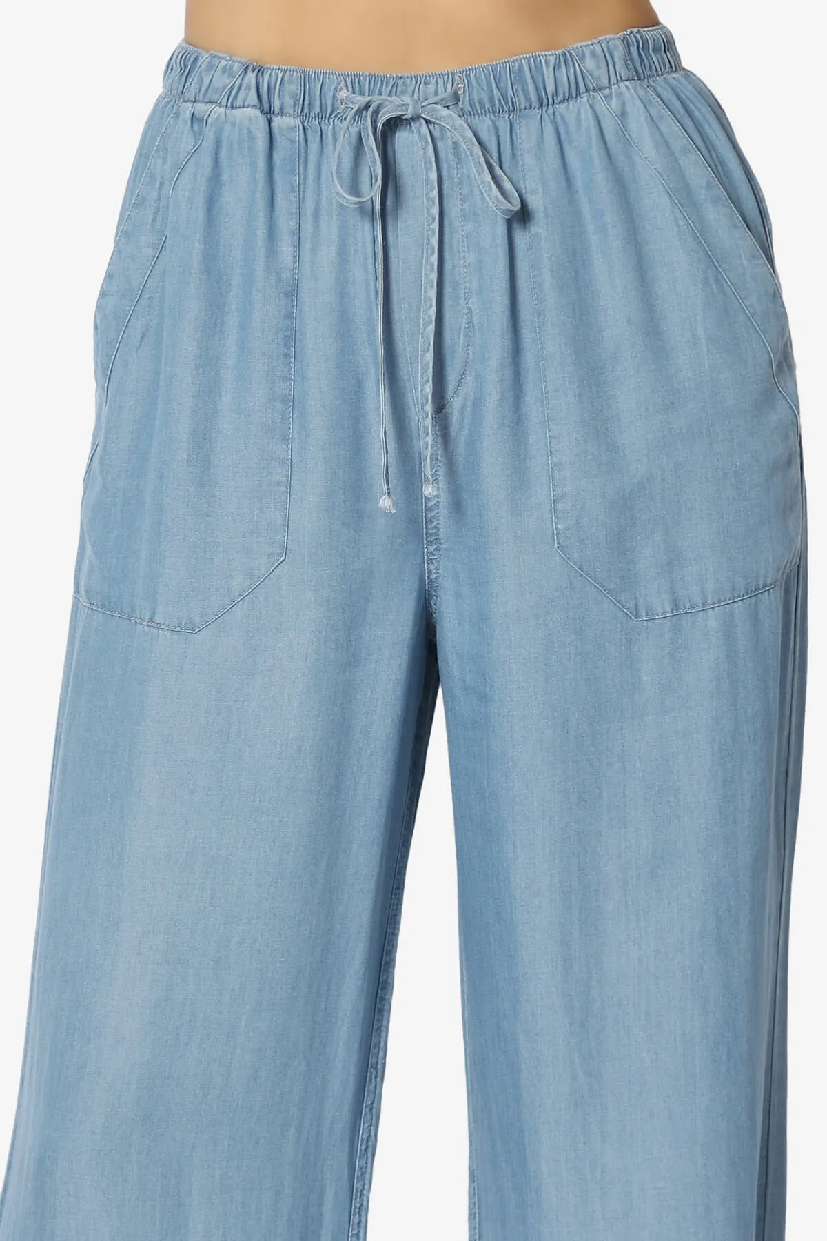 Bahama Chambray All Day High Rise Easy Pants