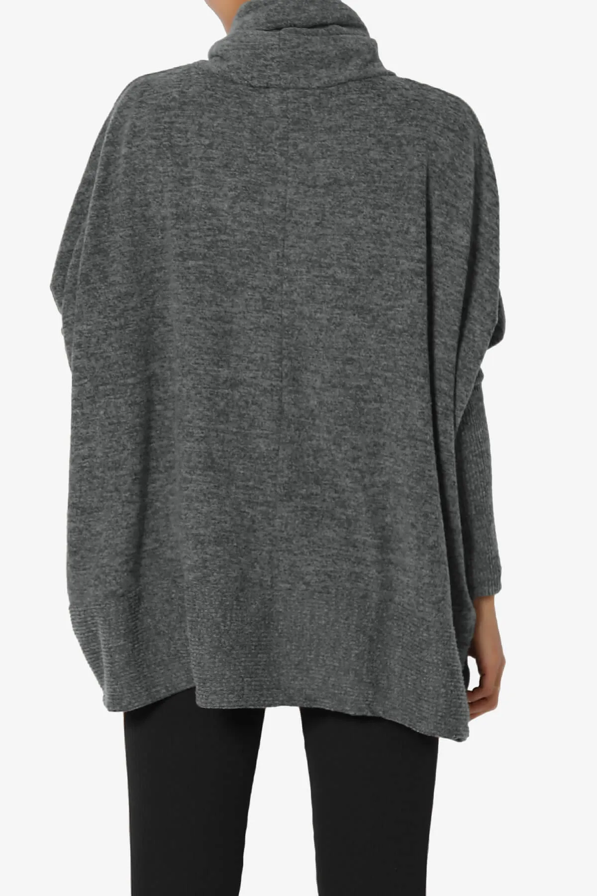 Barclay Cowl Neck Melange Knit Oversized Sweater