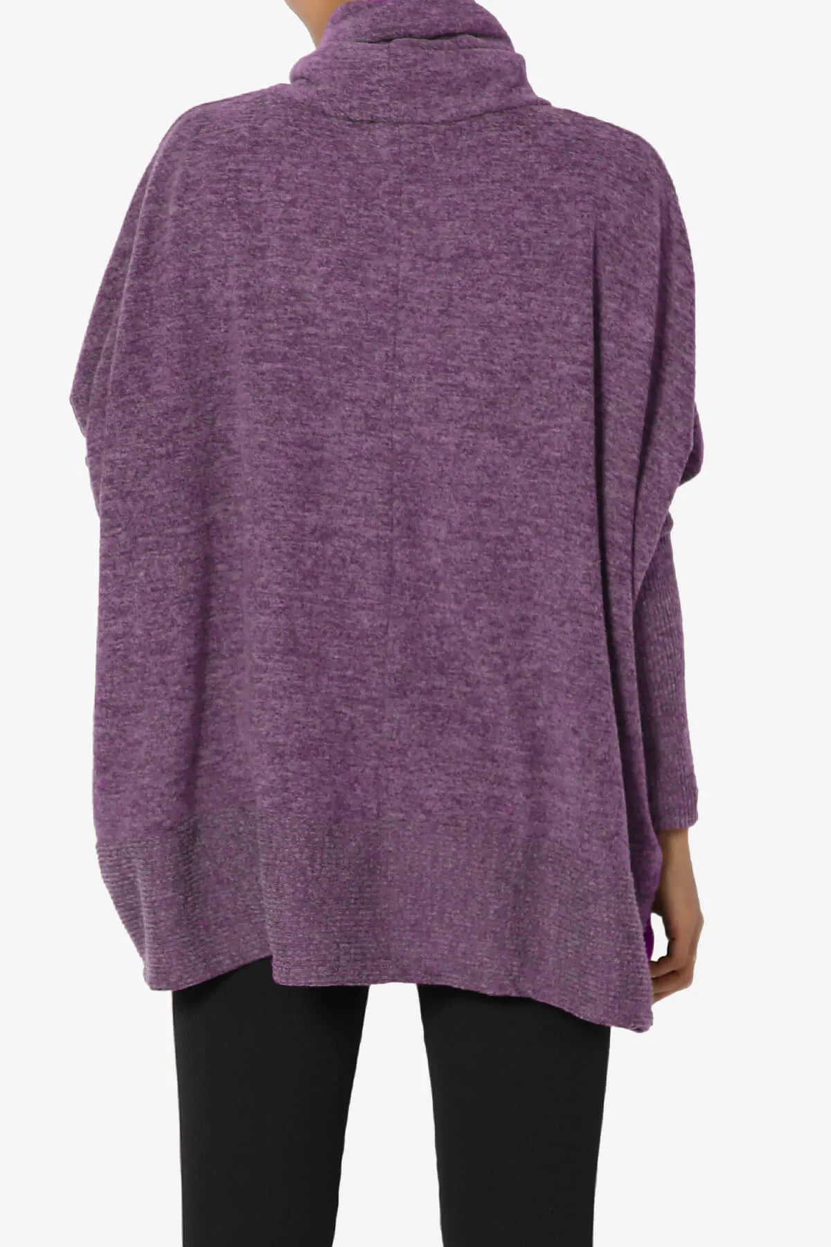 Barclay Cowl Neck Melange Knit Oversized Sweater