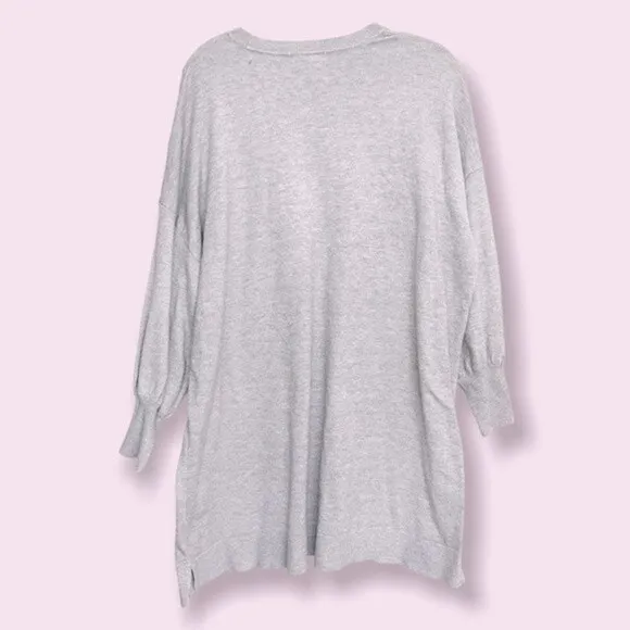 BB Dakota Steve Madden Olivia Sweater Dress Grey Crewneck Knit Womens Size Small