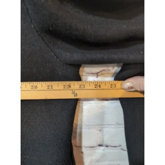 Beyond Threads Cardigan Womens XL Black Alpaca Wool Knit Jacket Made In Peru Zip